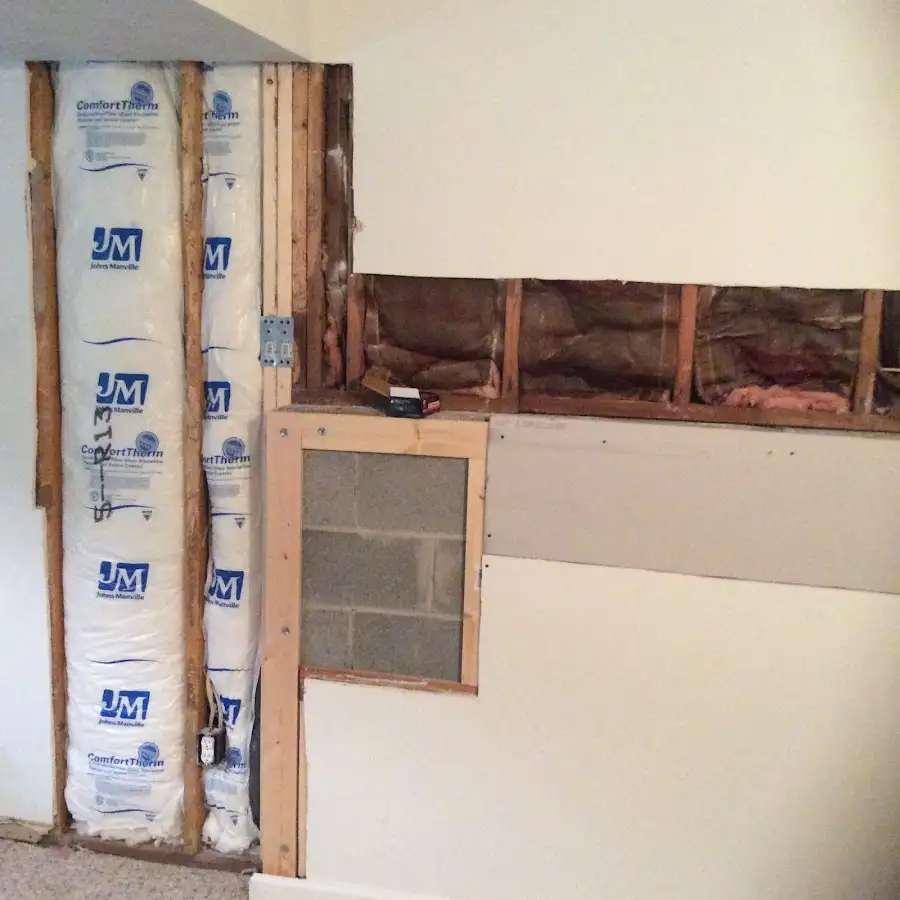 Wall insulation replacement during Structural Drying in Ocean City